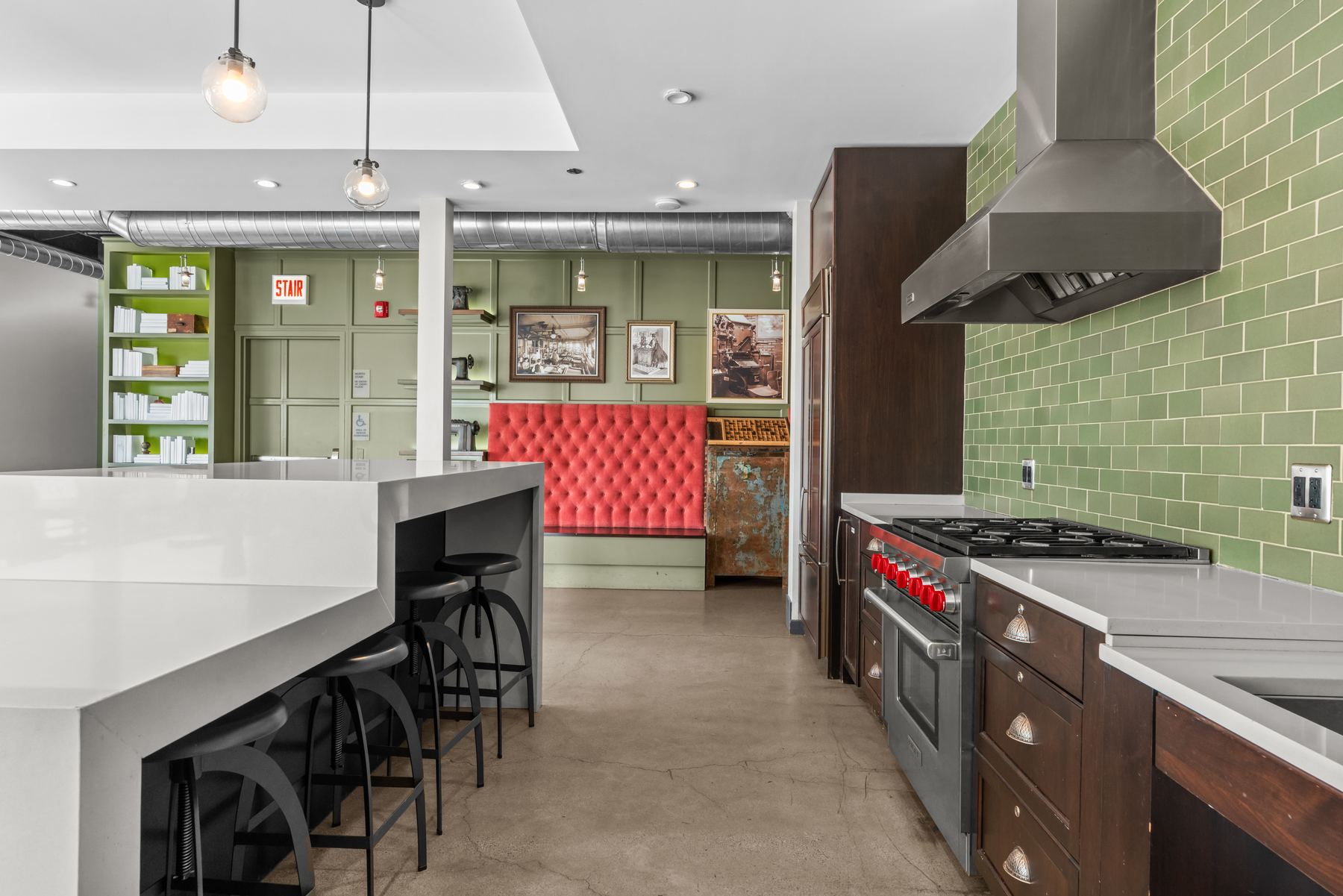 Library Lofts resident kitchen
